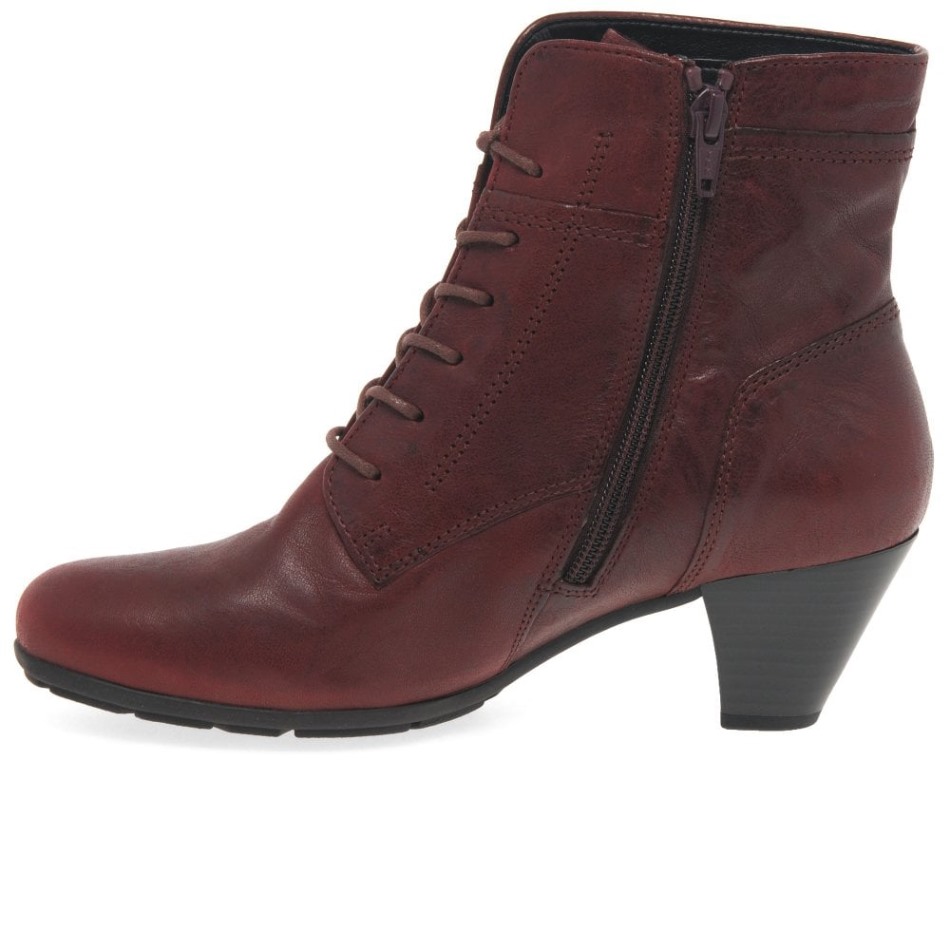 Bottines Femme National Gabor Rouge Foncé | Exclusif